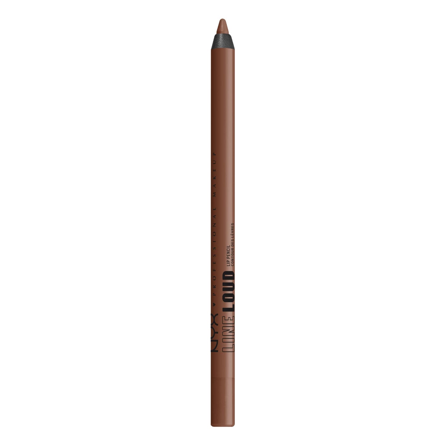 NYX PROFESSIONAL MAKEUP Line Loud Lip Liner, Longwear and Pigmented Lip Pencil with Jojoba Oil & Vitamin E - Total Baller (Rich Warm Brown)