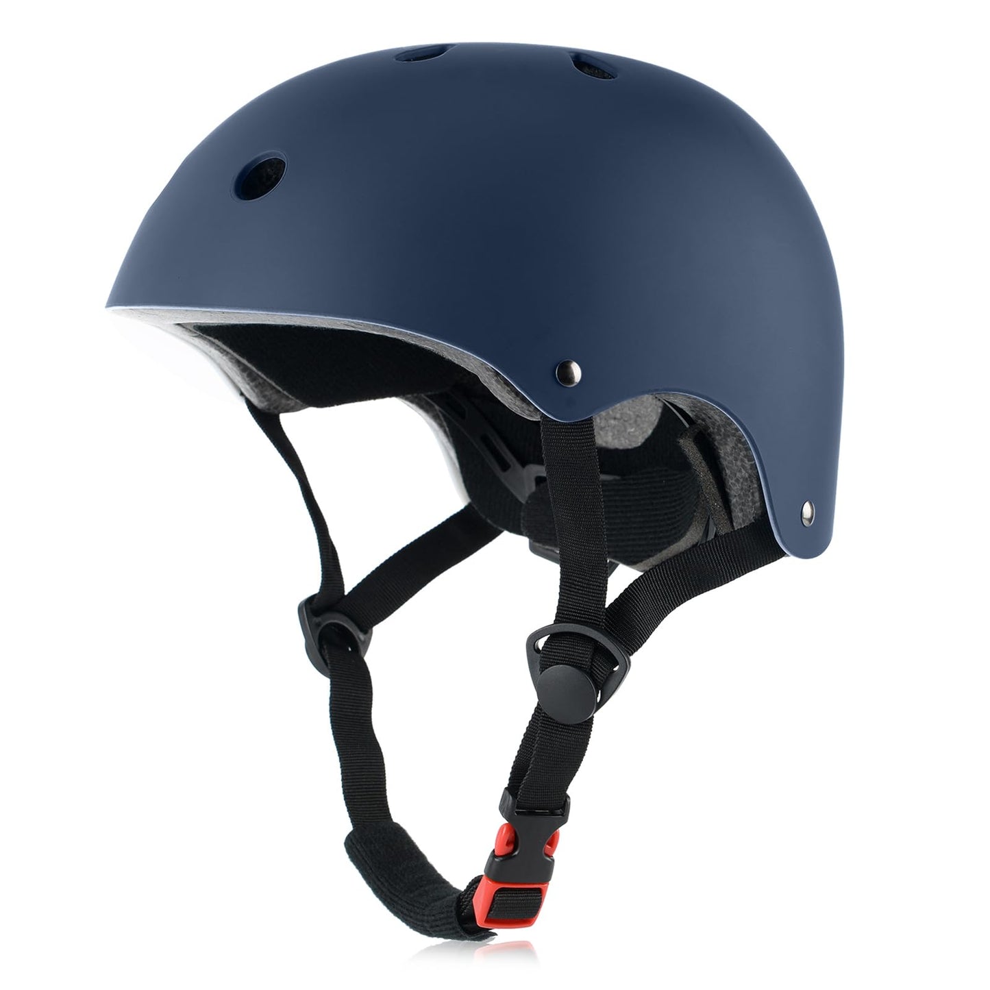 Kids Bike Helmet, Adjustable and Multi-Sport, from Toddler to Youth, 3 Sizes (Navy)