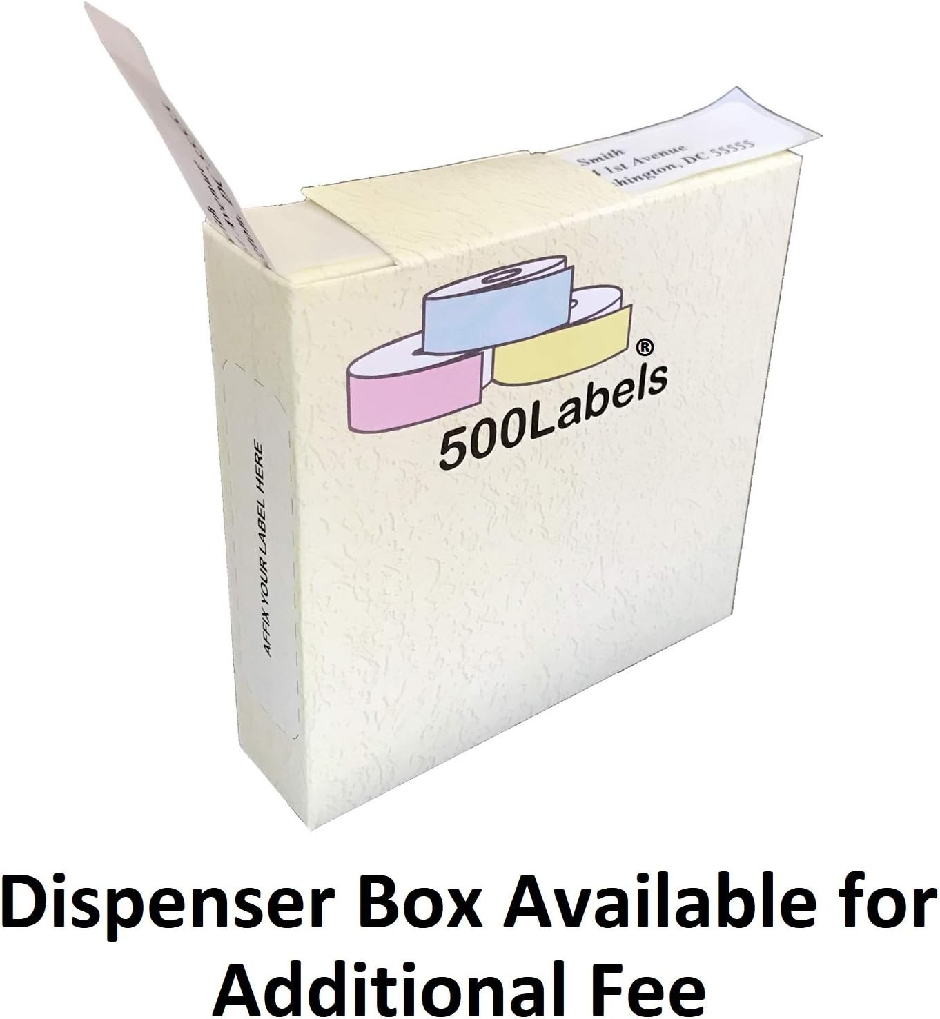 Return Address Labels - Roll of 250 Personalized Labels (Multi-Color)
