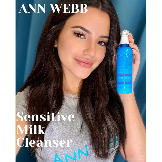 Sensitive Cleansing Milk - Gentle Daily Face Cleanser for Sensitive Skin Nourishes & Rejuvenates - Sensitive Milk Cleanser for All Skin Types w/o Irritating Ingredients. (6oz)