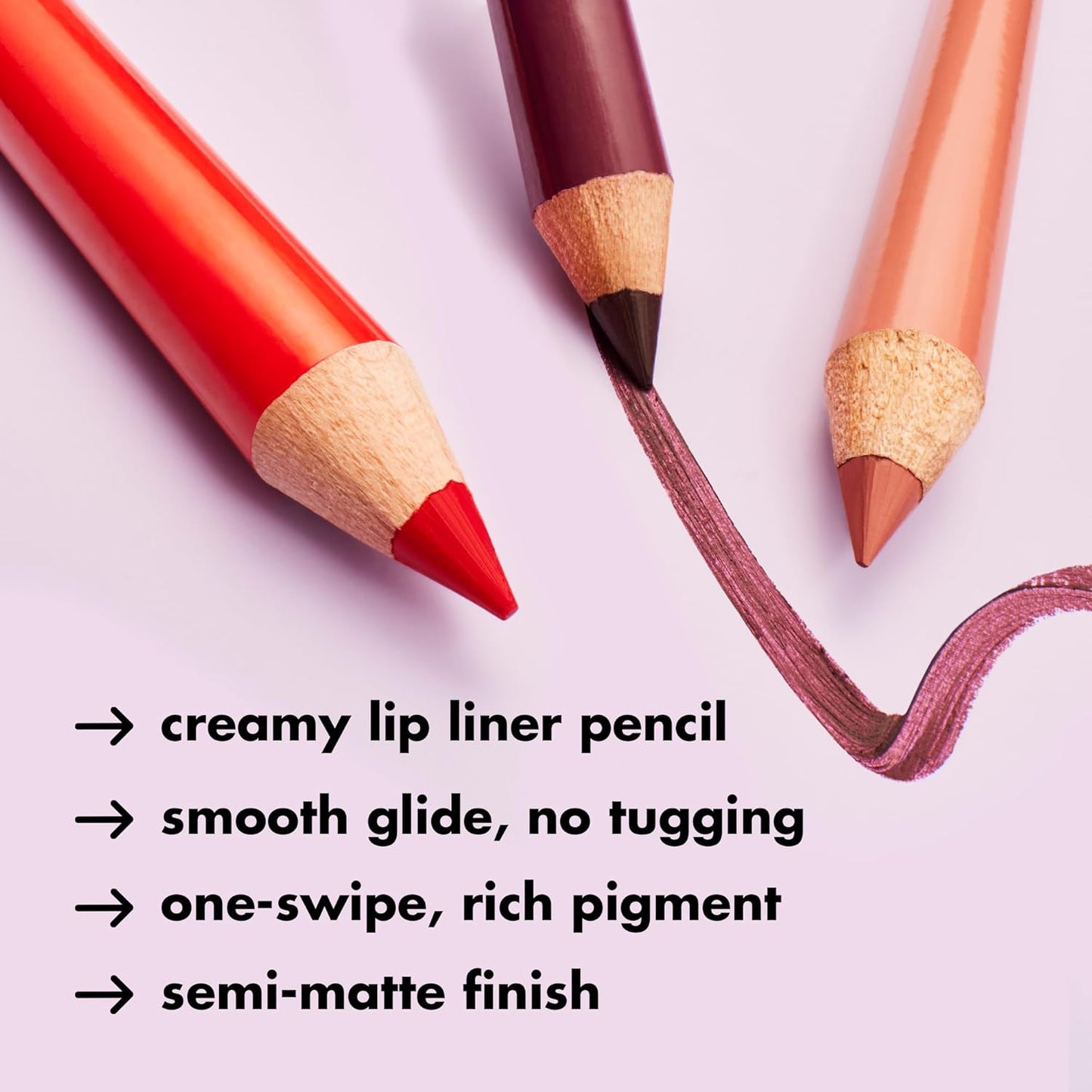 e.l.f. Cream Glide Lip Liner, Highly-Pigmented Pencil For Shaping & Sculpting Lips, Semi-Matte Finish, Vegan & Cruelty-Free, That Merlot Tho
