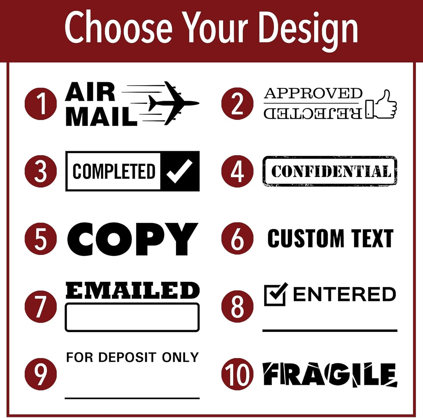 Please Sign & Return Office Stamp | 4 Different Sizes | 20 Designs | Multiple Color Options | Perfect for Quick Validation of Office Documents (Please Sign & Return, Xtra Wide)