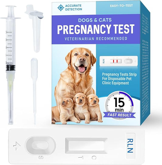Dog Pregnancy Test Kit, Early Detection Strips for Dogs, Fast & Accurate Results in 10-15 Minutes, Easy-to-Use Home Pet Pregnancy Test