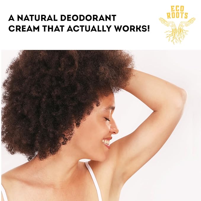 ECO ROOTS Natural Deodorant for Women & Men | Organic Deodorant Cream Non Aluminum | Baking Soda Free Healthy Deoderant for Body & Private Parts | All Vegan Pit Paste Zero Sweat | Eucalyptus Scent