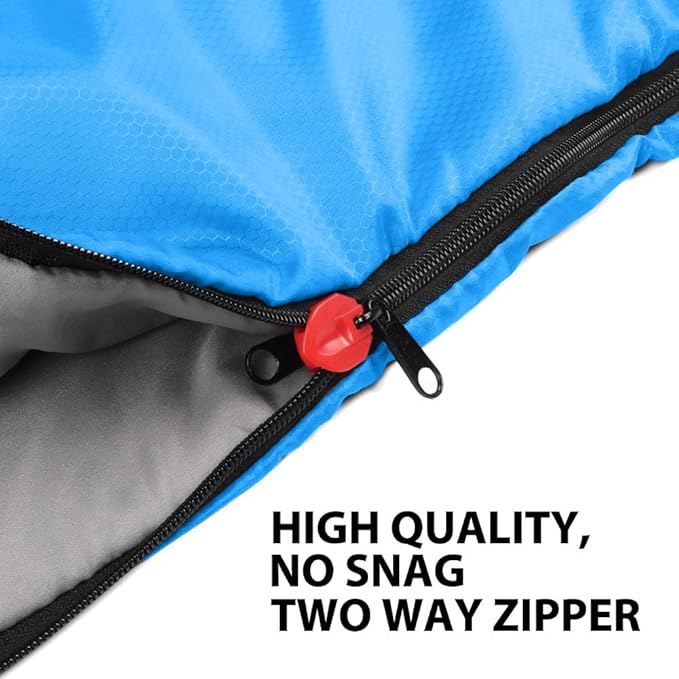 Gold Armour Sleeping Bags for Adults Cold Weather & Warm - Backpacking Camping Sleeping Bag for Kids 10-12, Girls, Boys - Lightweight Compact Camping Essentials Gear Accessories, Left Zipper