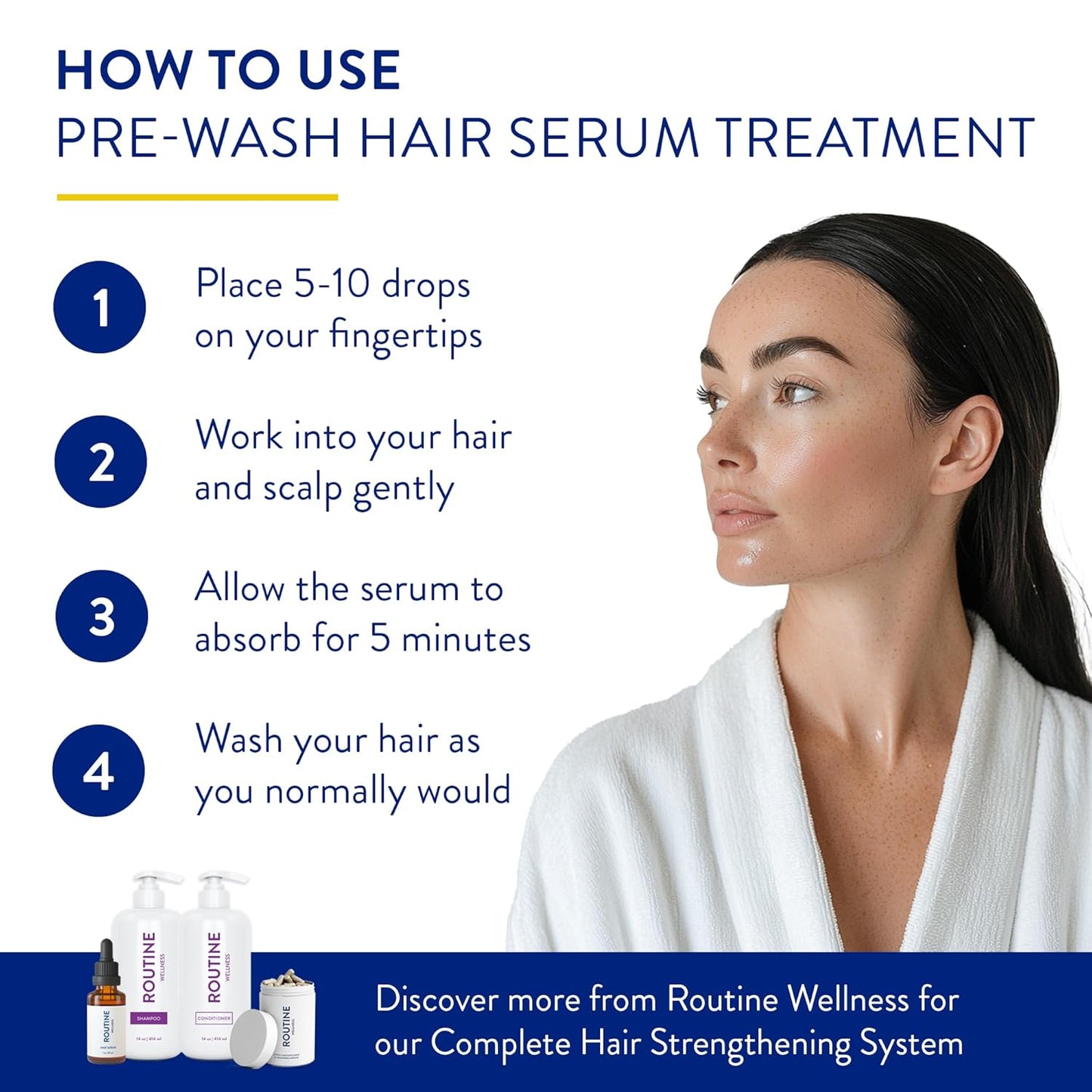 Routine Wellness Advanced Hair Serum - Nourishing Scalp Treatment for Enhanced Hair Support with Natural Oils, Ideal for Men & Women - 30ml (Pack of 2)