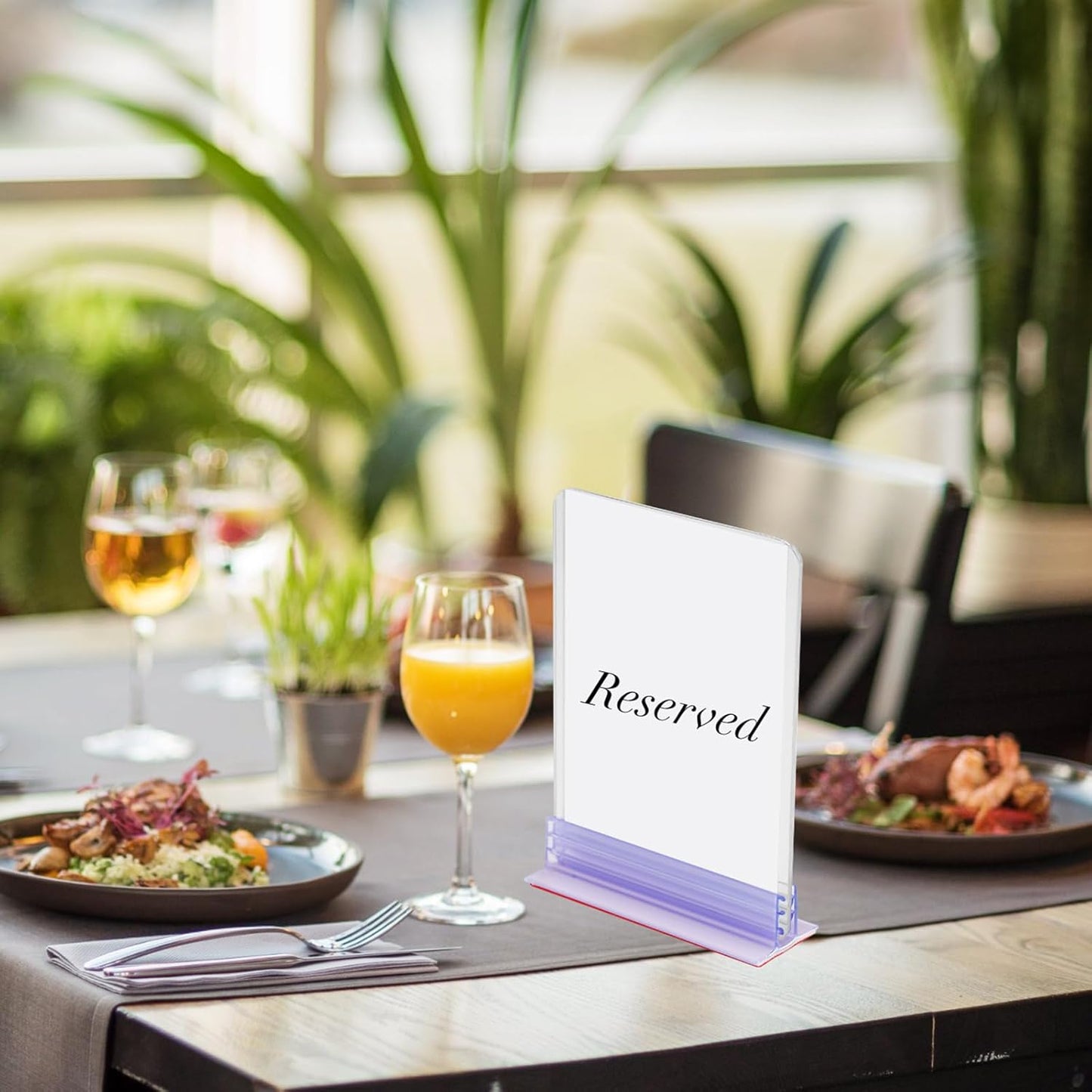 Fulmoon 50 Pcs Sign Holder, Adhesive Base Sign Holders Multiple Uses for Counters, Warehouses, Base Holders with Strong Adhesive (1*3in)