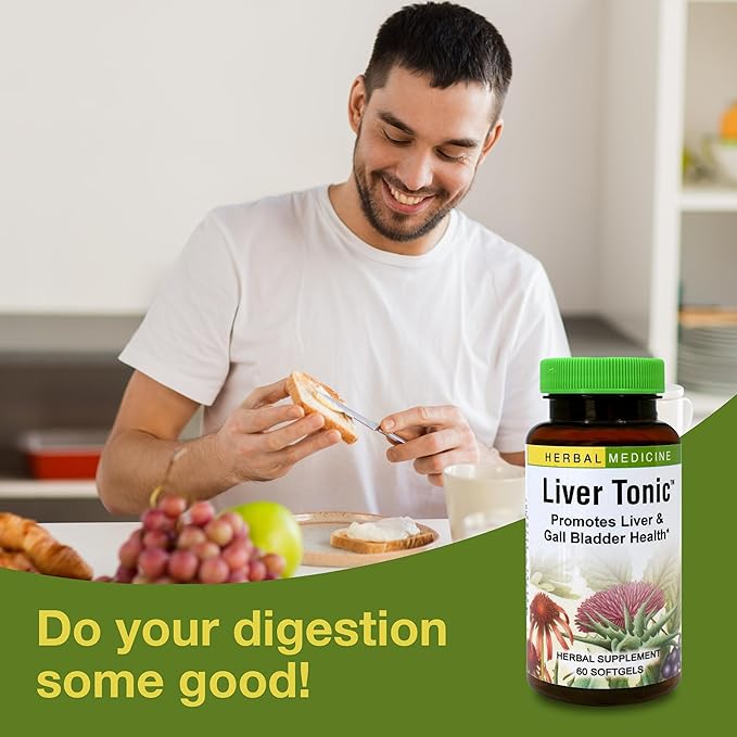Herbs Etc. Liver Tonic - Gallbladder Health Supplement with Herbal Formula - Aid Overall Liver Health with Milk Thistle, Schisandra & Oregon Grape - Support a Healthy Liver - 60 Softgels