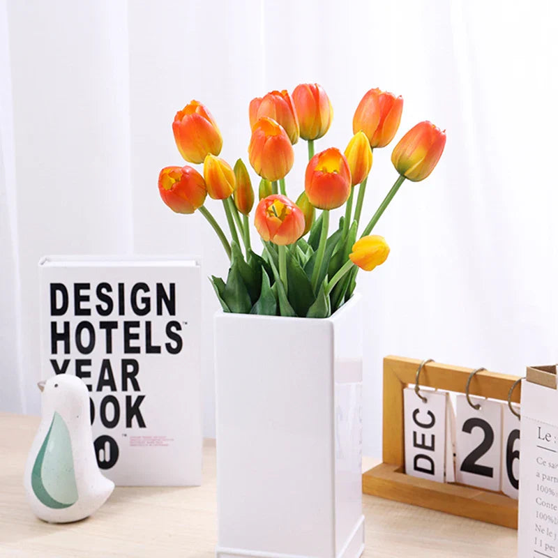5PCS Real Touch Artificial Tulip Flowers