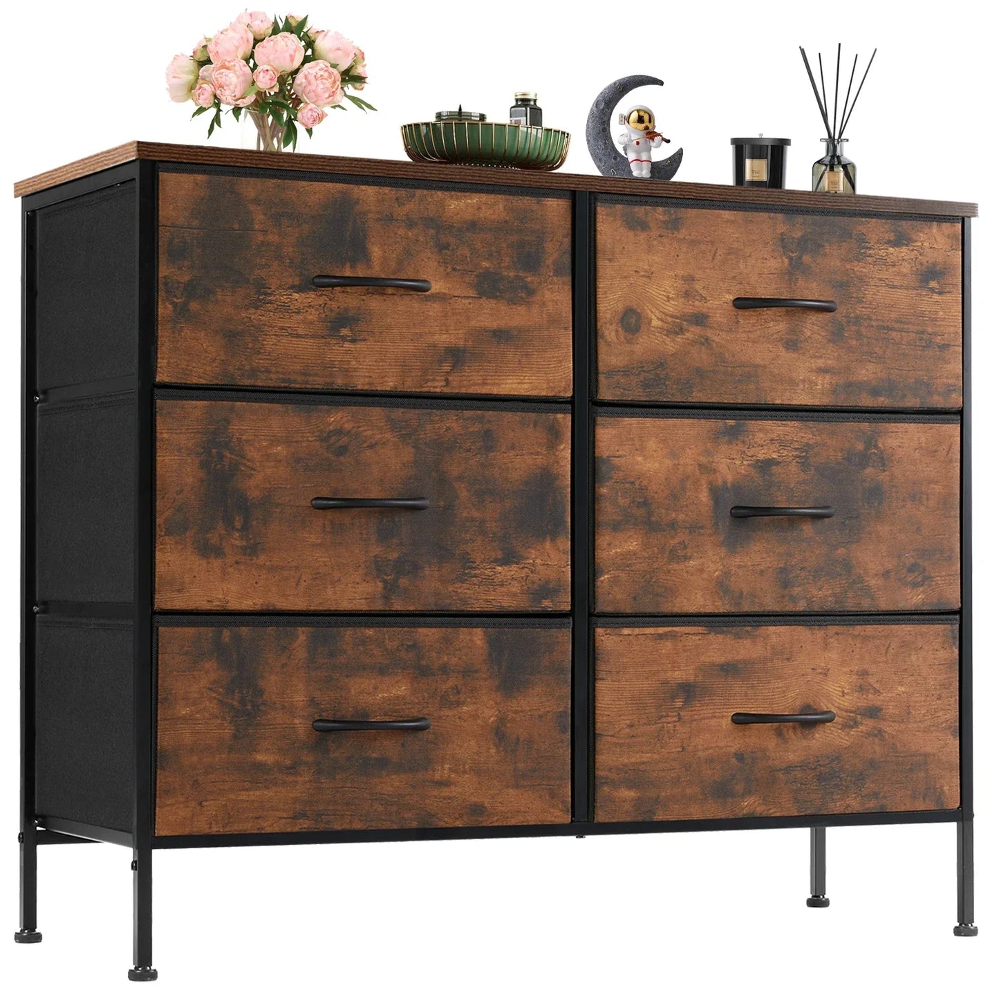 JHK Fabric Nightstand for Bedroom