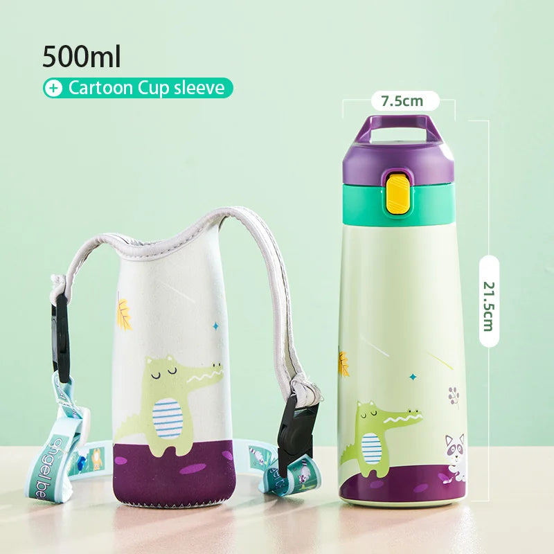 GIANXI Kids Stainless Steel Straw Bottle
