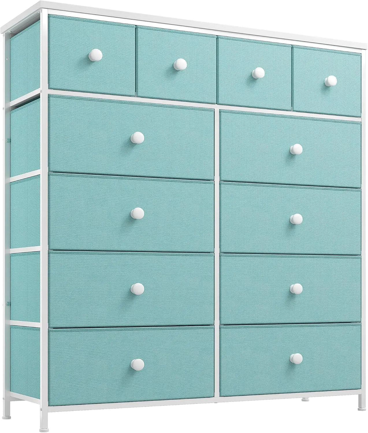White Dresser with 12 Drawers