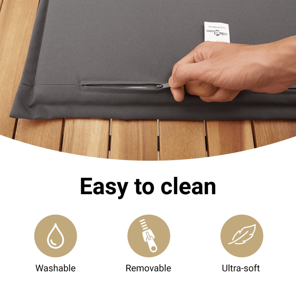vidaXL Garden Sofa Set Grey PE Rattan Medium Adjustable Armrests