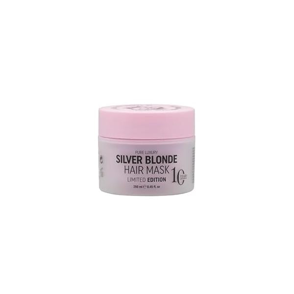 RICH Pure Luxury Silver Blonde Hair Mask - Purple Treatment for Blonde, Platinum, Bleached, Silver, Gray, Ash & Brassy No Yellow Tones 8.45 Oz