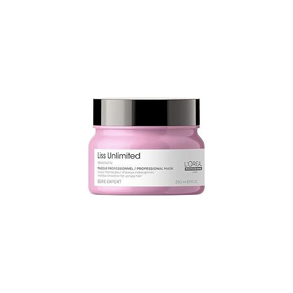 L'Oréal Professionnel Paris Liss Unlimited Mask - For Frizz-Prone Hair, Provides Long-Lasting Frizz and Humidity Protection, With Prokeratin