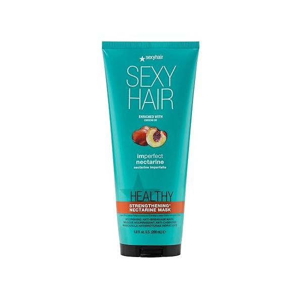 SEXYHAIR Healthy Imperfect Fruit Strengthening Anti-Breakage Mask, 6.8 oz | Nectarine Fine to Medium Hair Type