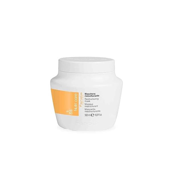 Fanola Deep Conditioning Hair Mask for Damaged - Hydrating Treatment Enriched with Milk Proteins Softens & Restores Dry, Frizzy Strands Nourishes Detangles (16.9 Fl oz)