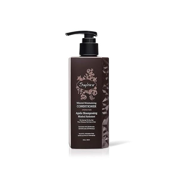 Saphira Mineral Moisturizing Conditioner, Hydrating Deep Conditioner for Dry, Damaged, Bleached and Color-Treated Hair, Sulfate-Free, Paraben-Free, Nourishes Revitalizes Lifeless Hair
