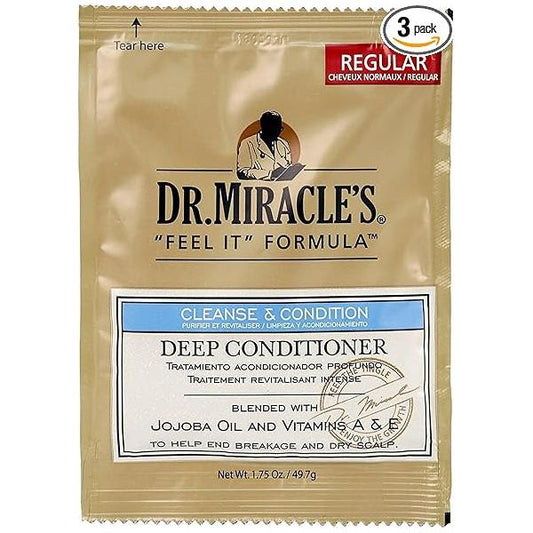 Dr. Miracle's Feel It Formula Deep Conditioning Treatment, 1.75 oz (Pack of 3)